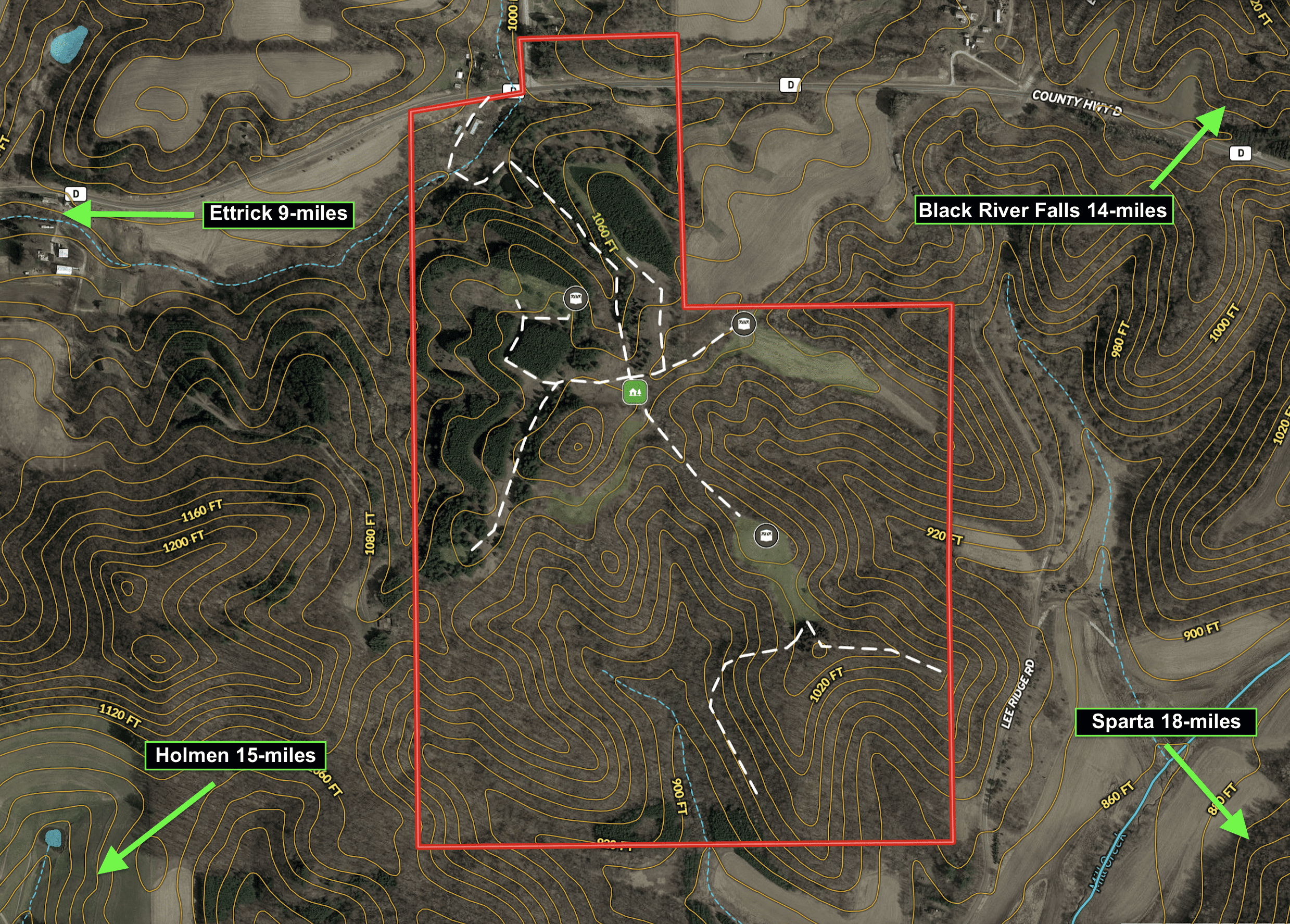 World-Class Recreational and Hunting Property for Sale in Jackson County, Wisconsin
