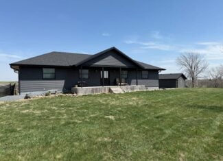 Rural Home on Highway with 7 ± Acres – 1 Mile from Mount Ayr