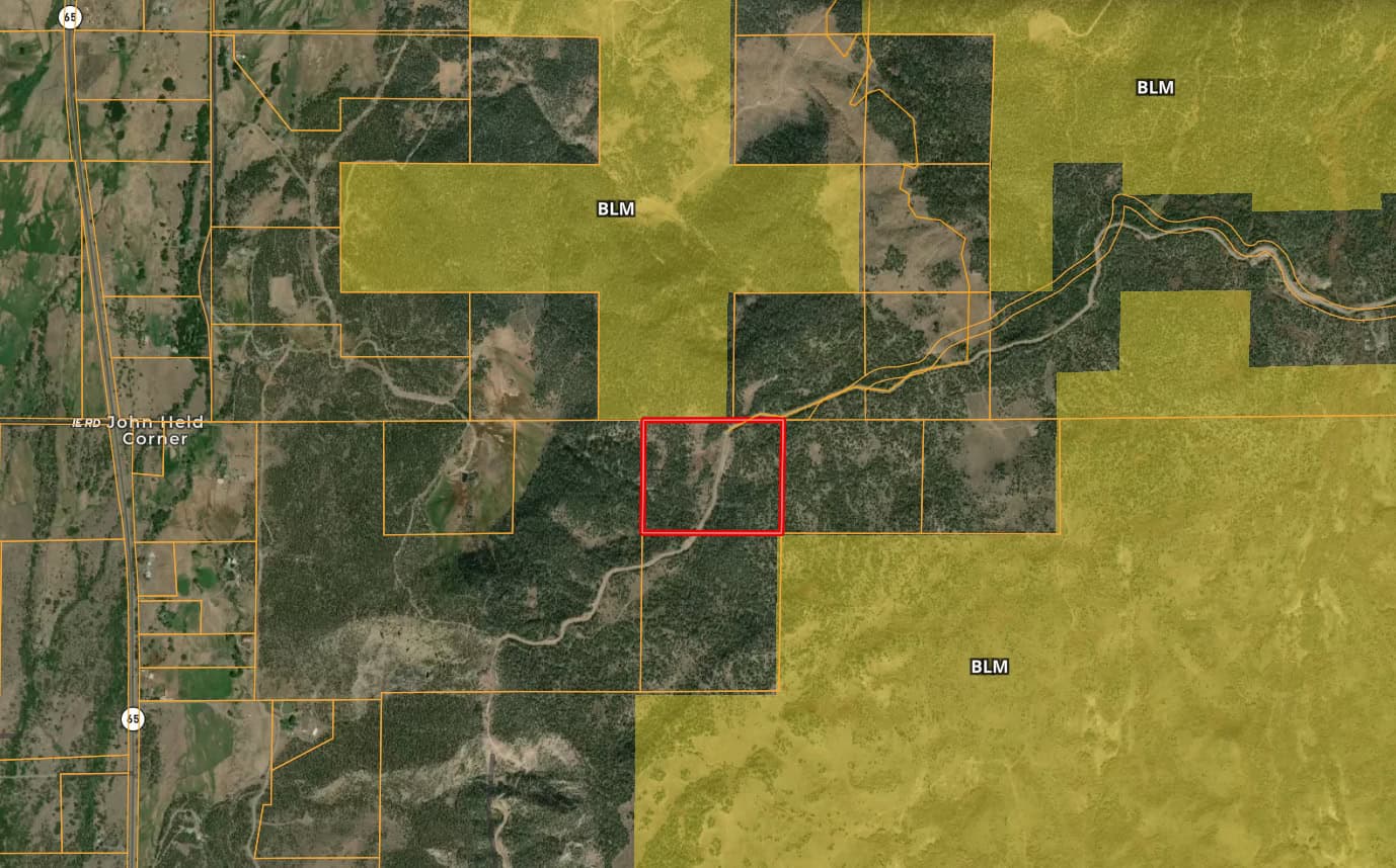 Colorado Mountain Vacant Land in GMU 421 Bordering BLM in Mesa County