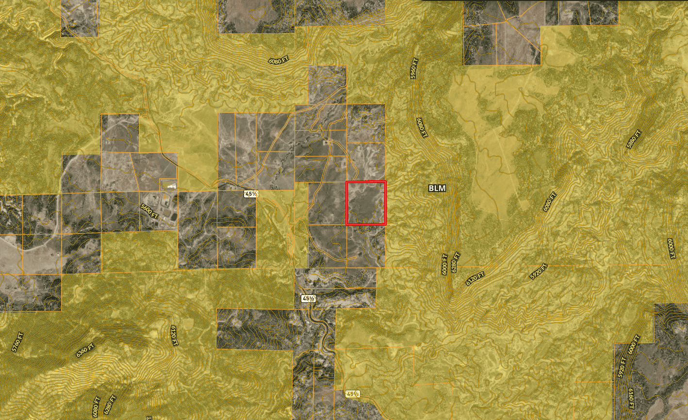 Vacant Hunting Land Bordering Public Land, BLM Access on Western Slope Colorado