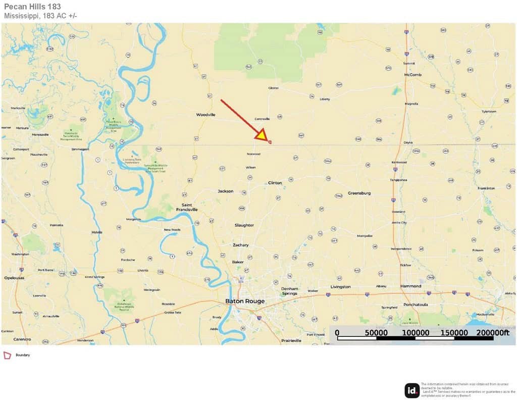 183 Acres and Camp for Sale with Lake, Timber Amite Co., MS