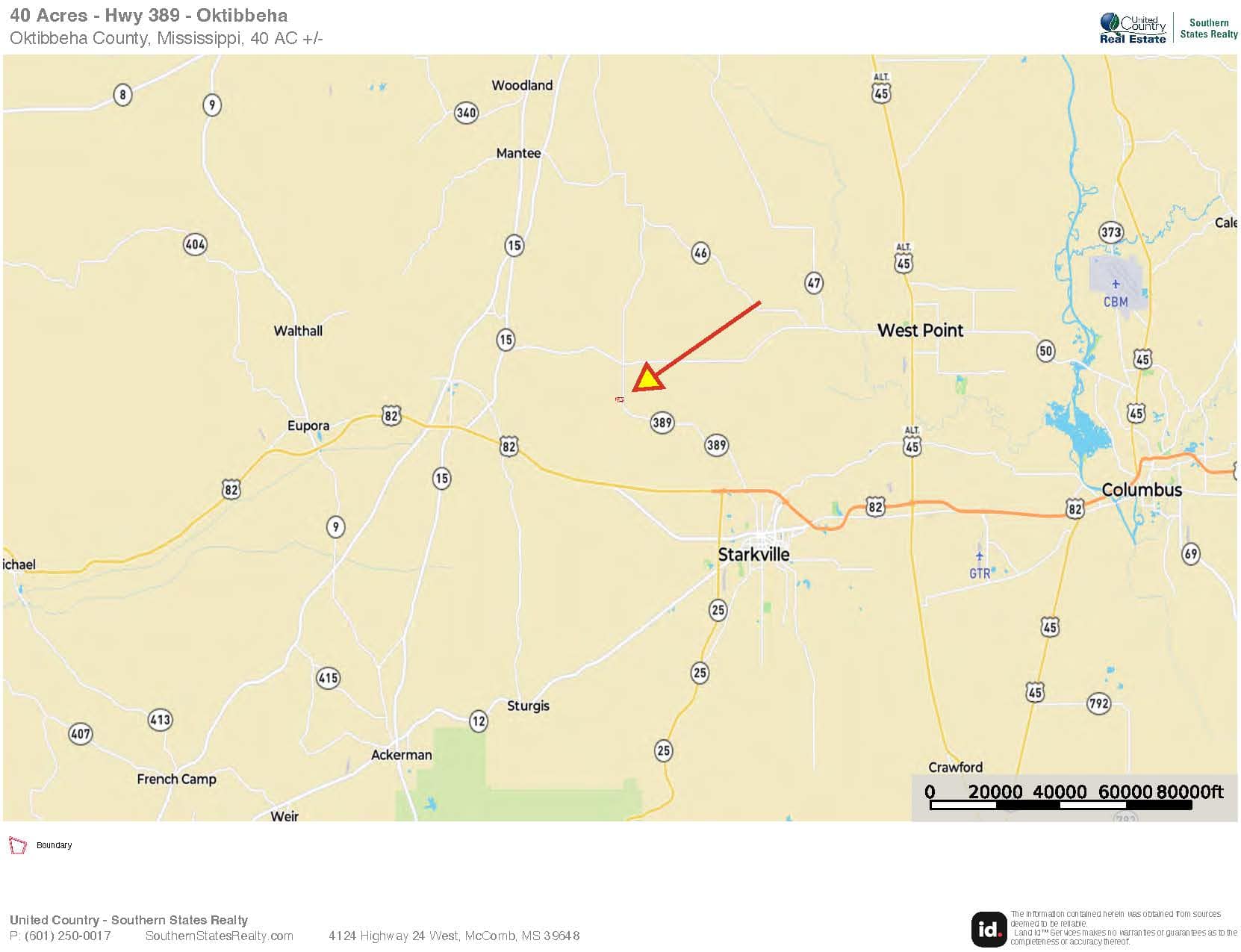 40 Acres For Sale Starkville MS