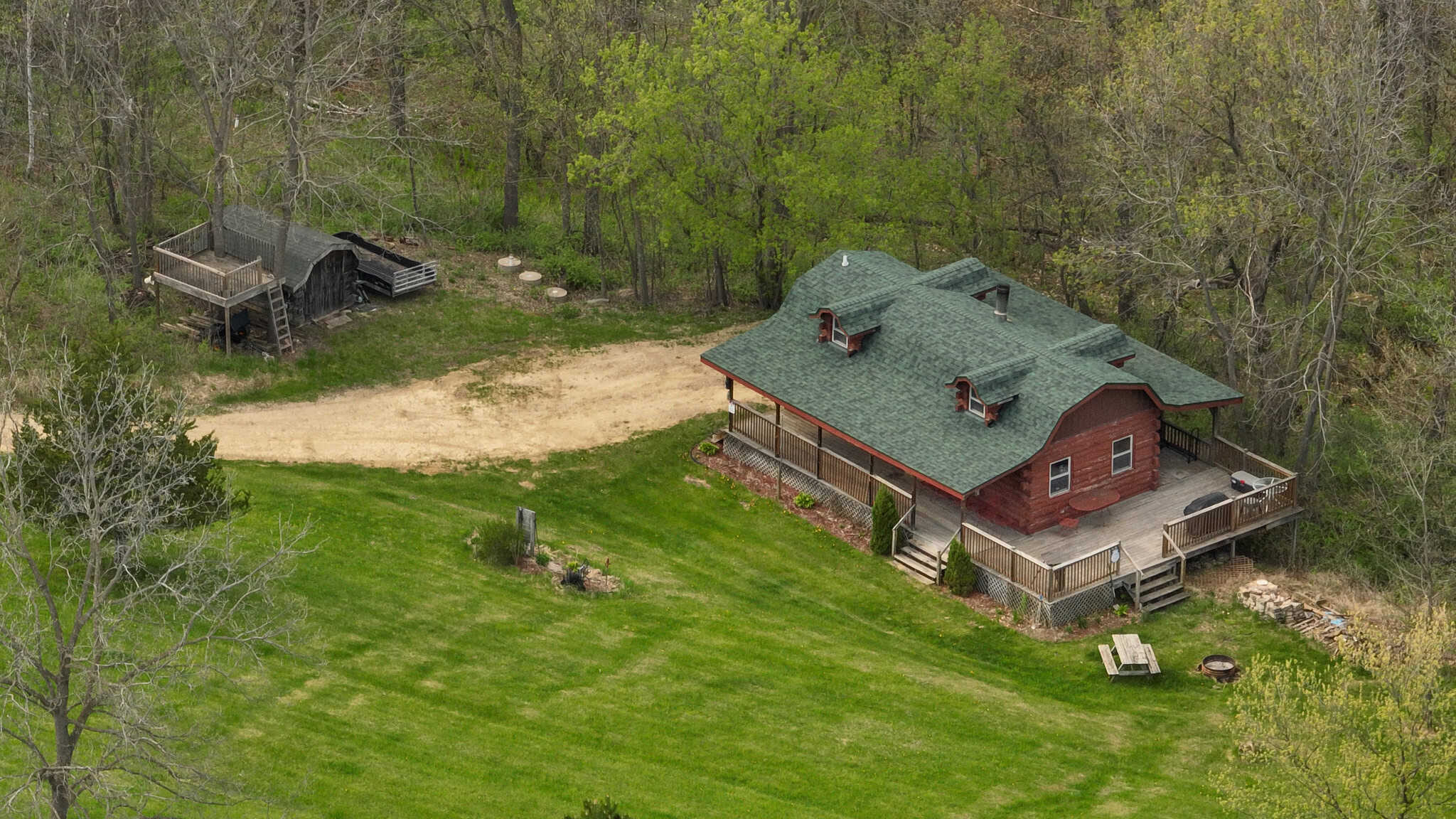Mississippi River Hilltop Cabin for Sale in Crawford County, WI