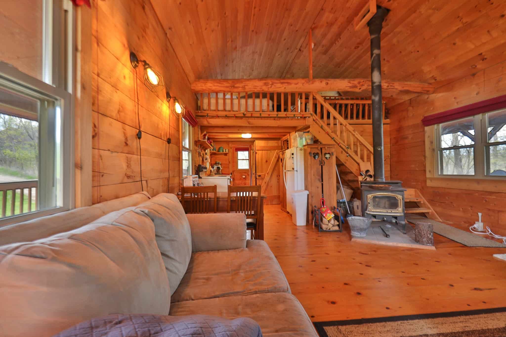 Mississippi River Hilltop Cabin for Sale in Crawford County, WI