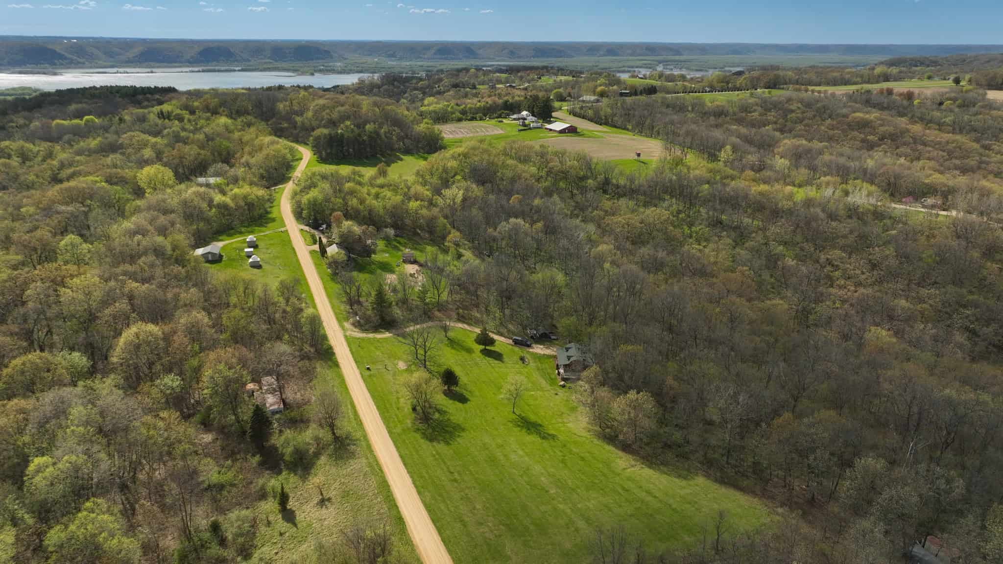 Mississippi River Hilltop Cabin for Sale in Crawford County, WI