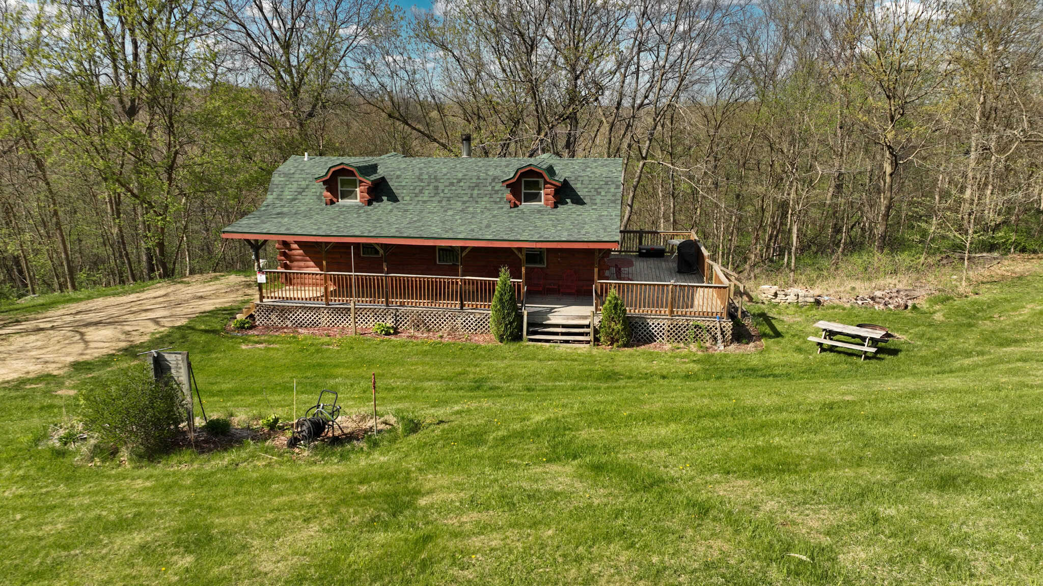 Mississippi River Hilltop Cabin for Sale in Crawford County, WI