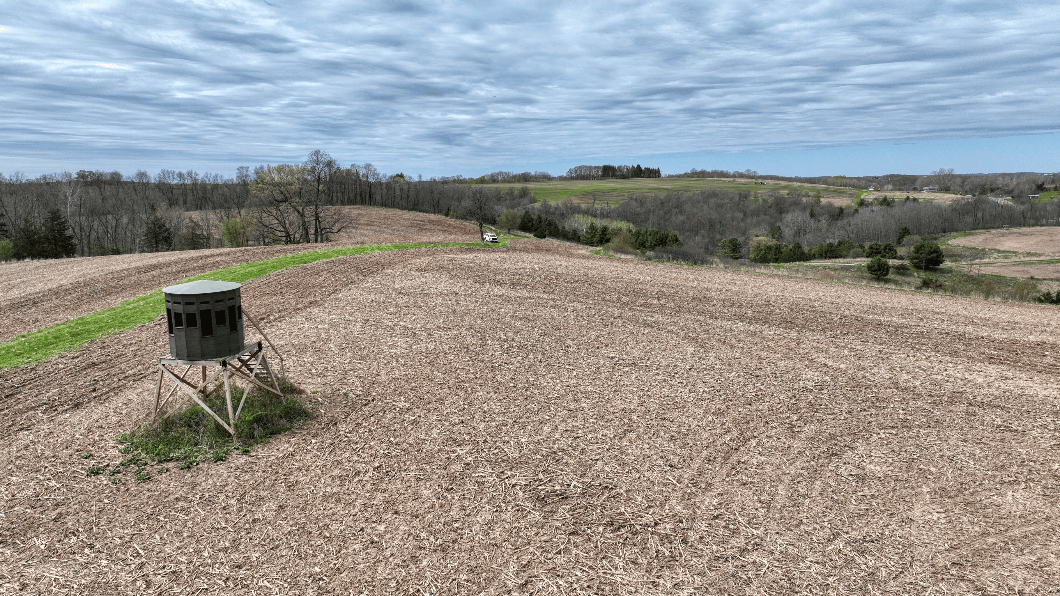 65-acre trophy whitetail and turkey hotspot