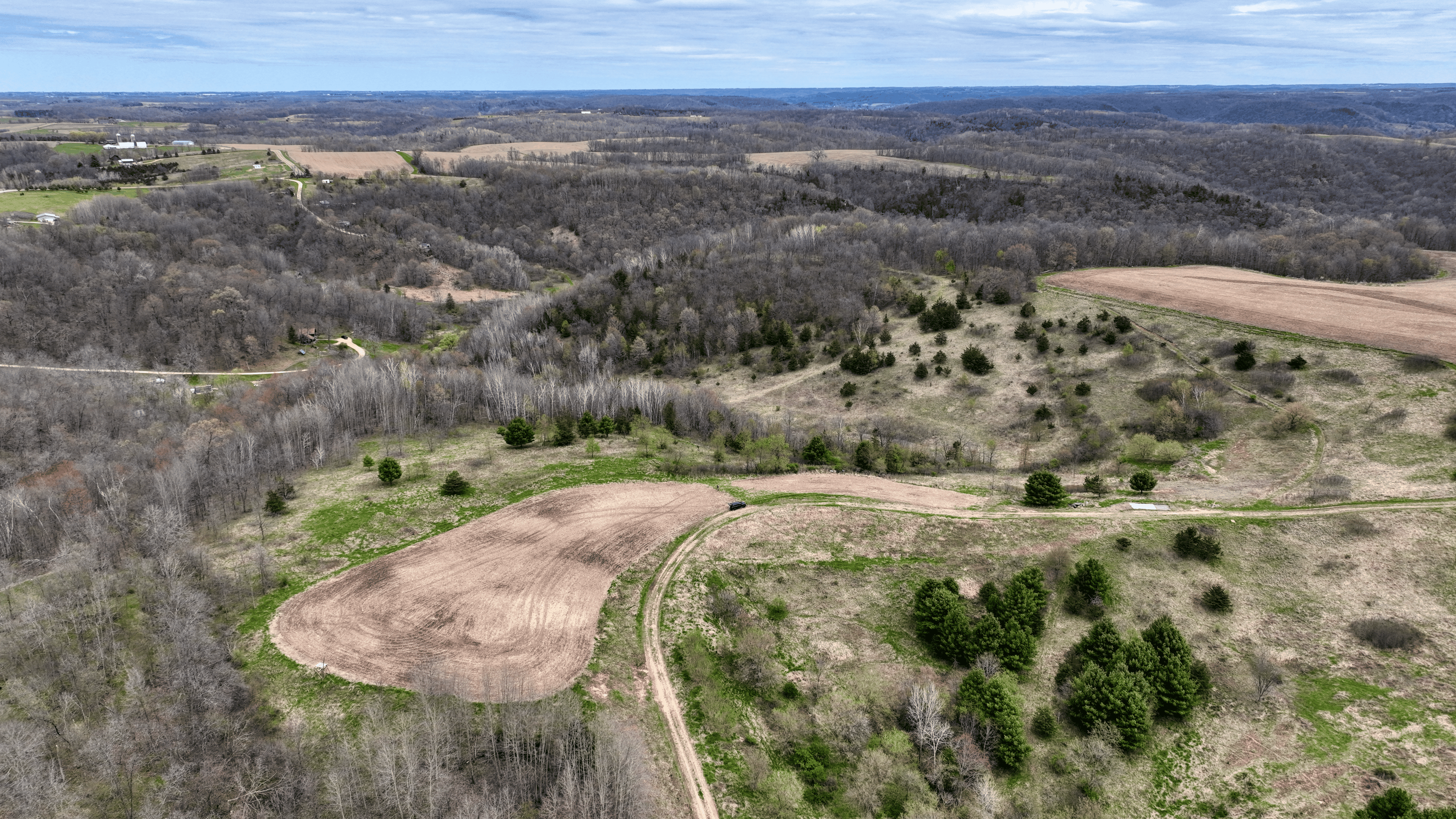 65-acre trophy whitetail and turkey hotspot