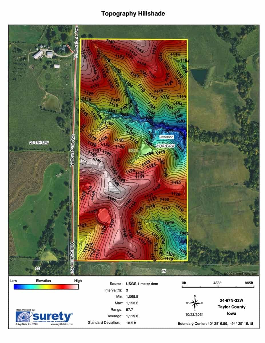 80 ± Acre Northern Parcel Farmland for Sale in Blockton, IA
