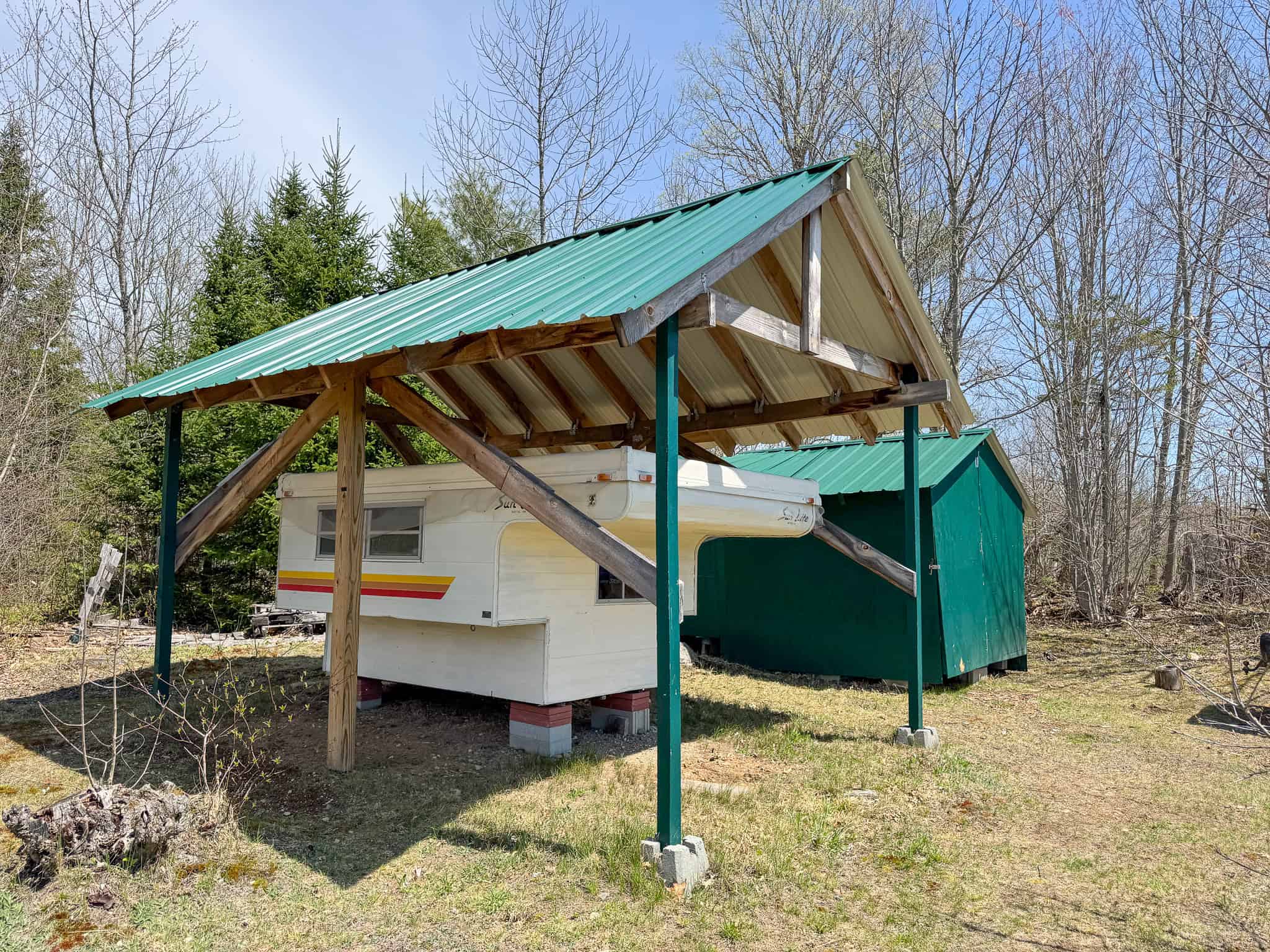 Off-Grid Log Cabin Retreat on 65± Acres
