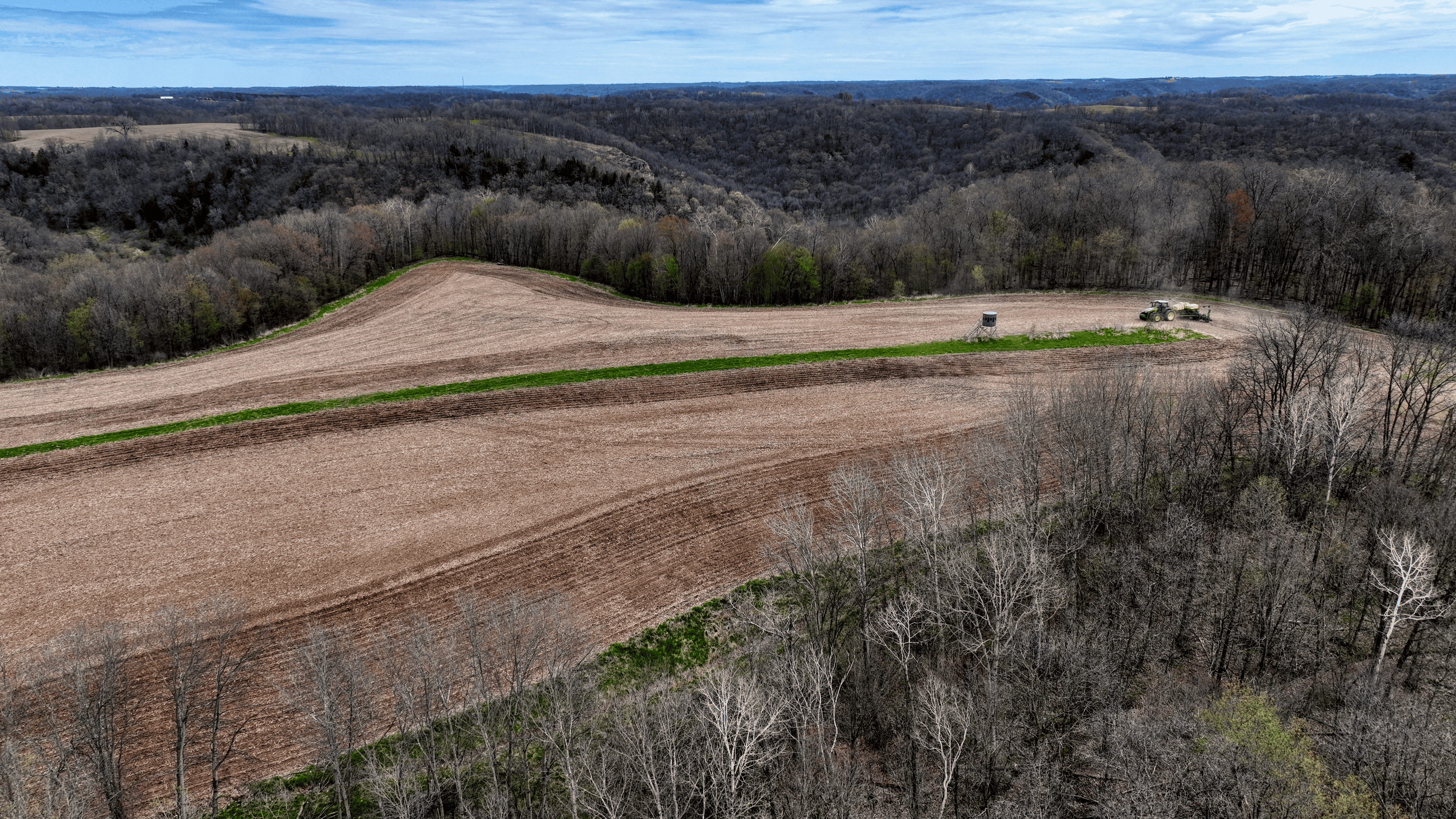 65-acre trophy whitetail and turkey hotspot