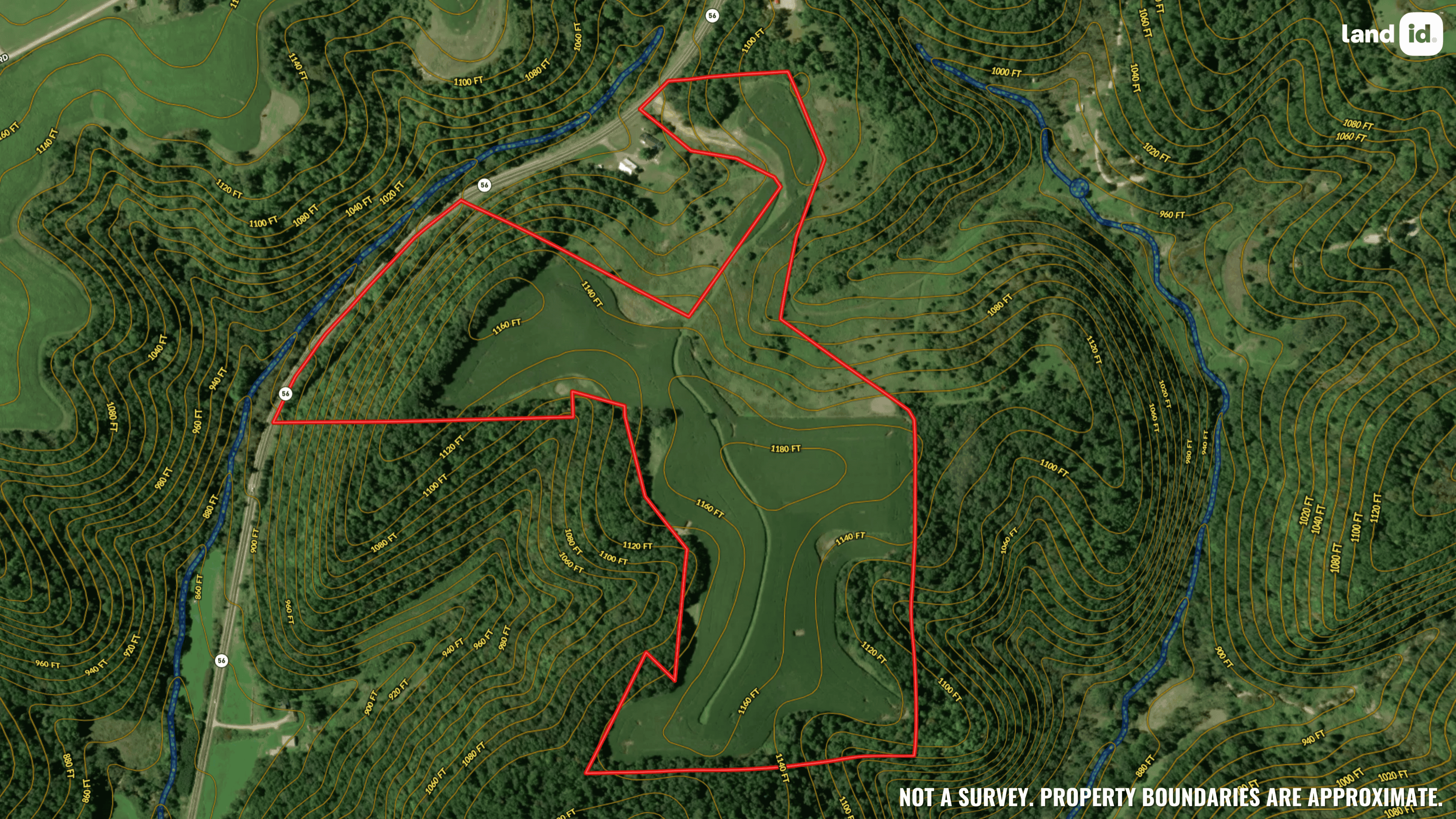 65-acre trophy whitetail and turkey hotspot