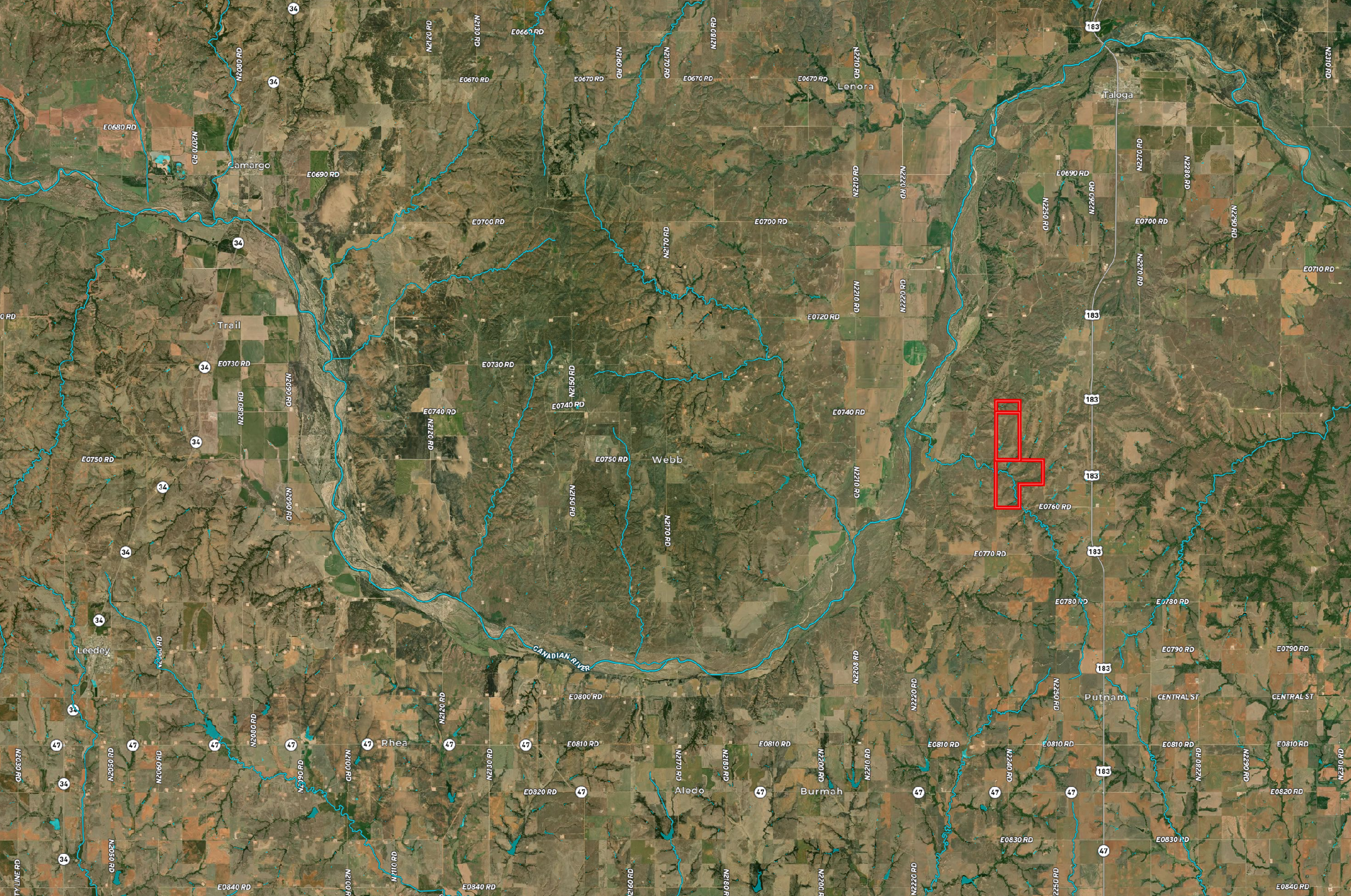 880± Acres of Hunting, Fishing & Ranch Land in Western Oklahoma for Sale
