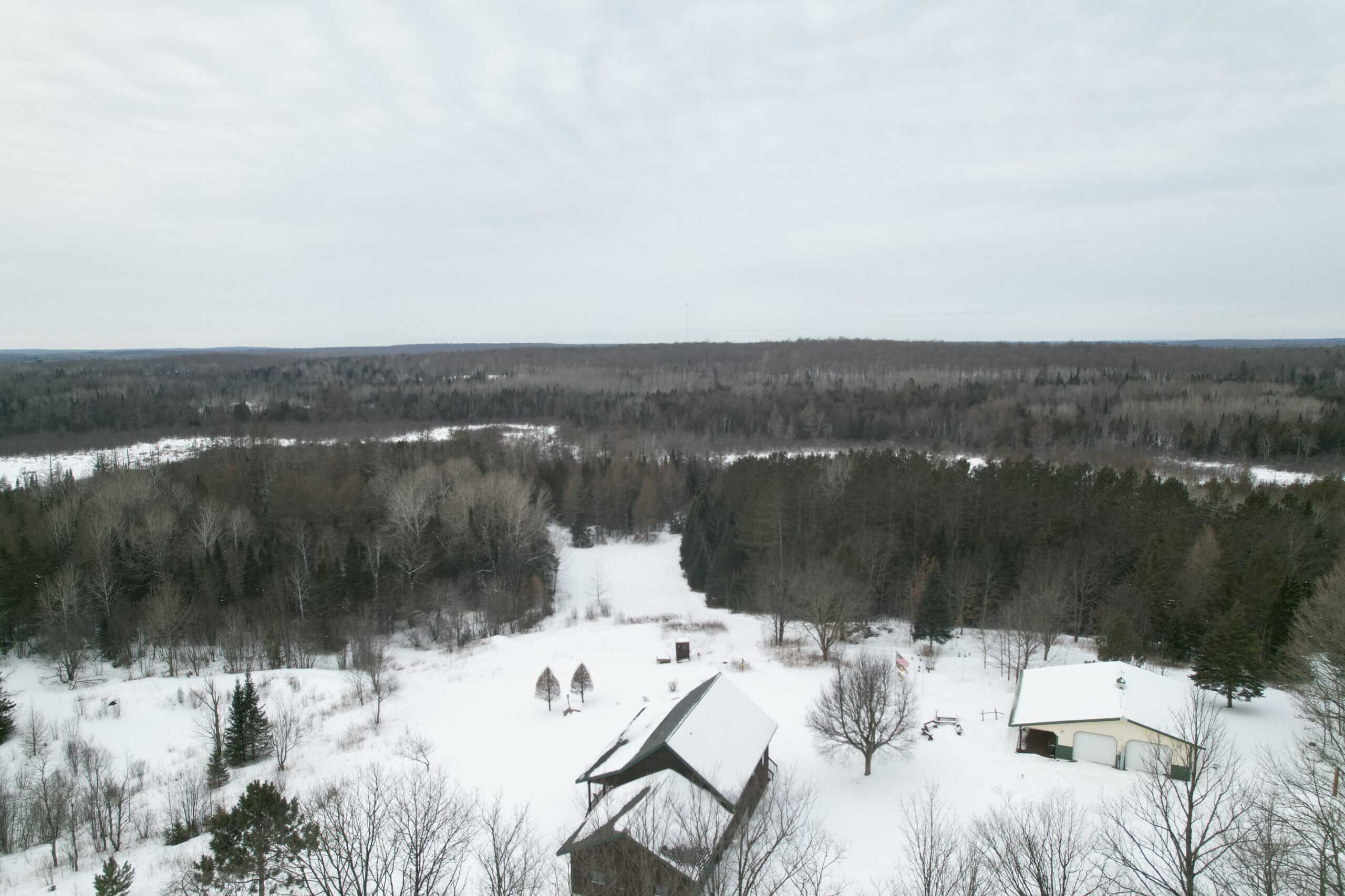 Country Home with Acreage for Sale in Butternut, Wisconsin