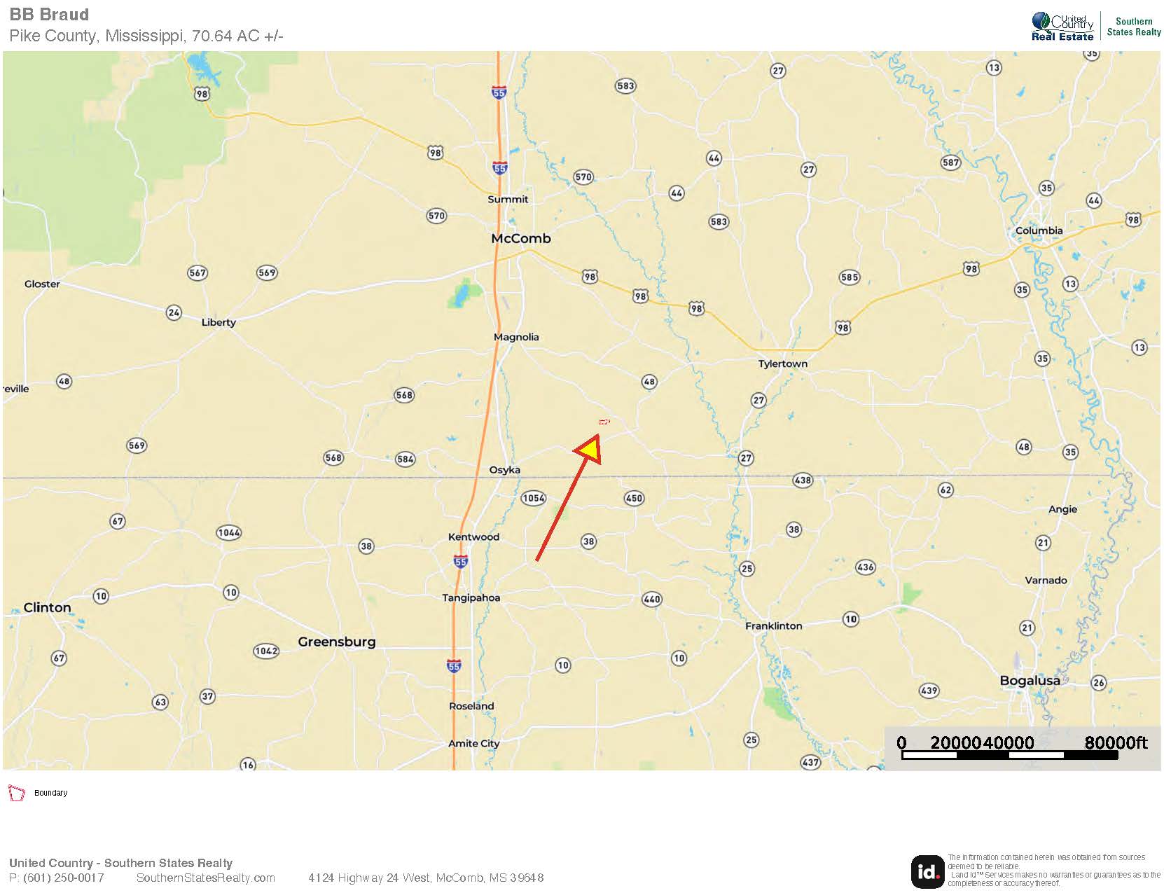 Turnkey Pike County, MS 70 Acres Hunting Property
