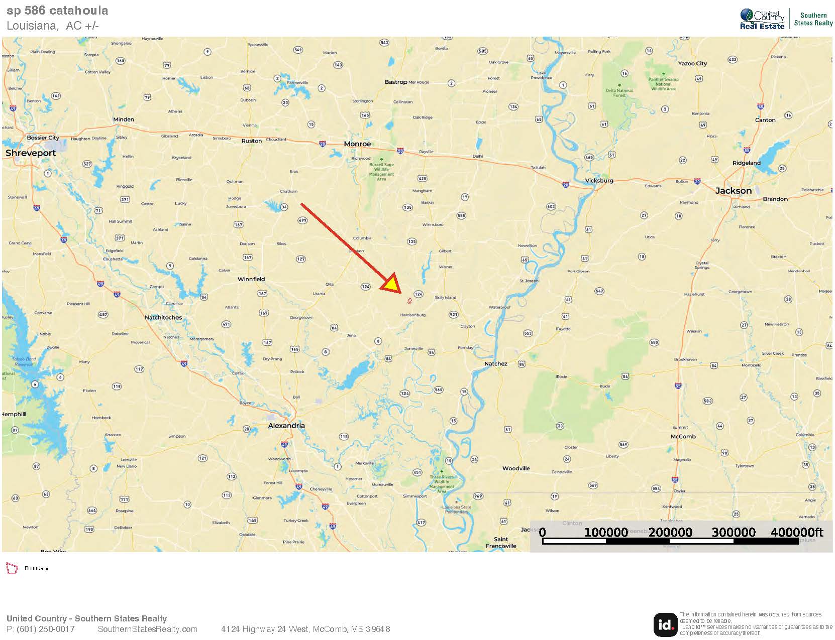 586 Hunting Land in the Catahoula Hills with Creek