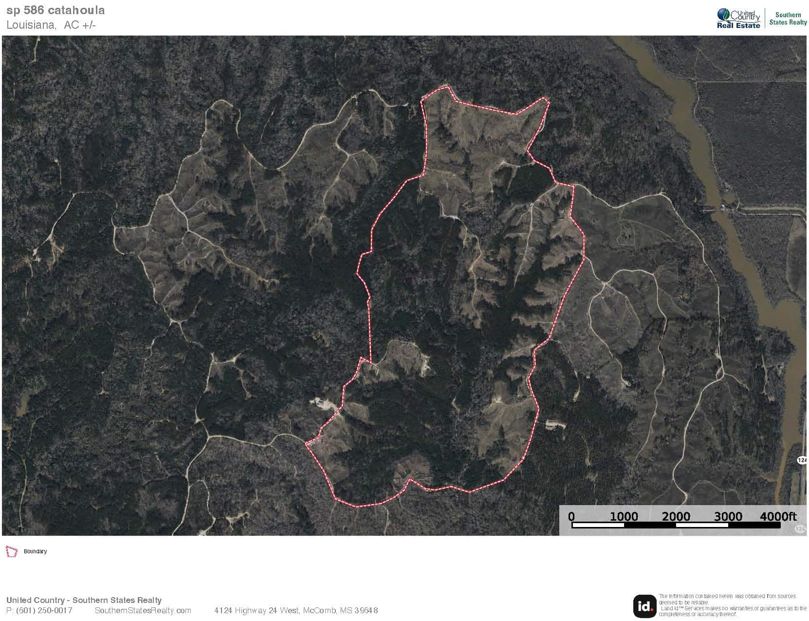586 Hunting Land in the Catahoula Hills with Creek