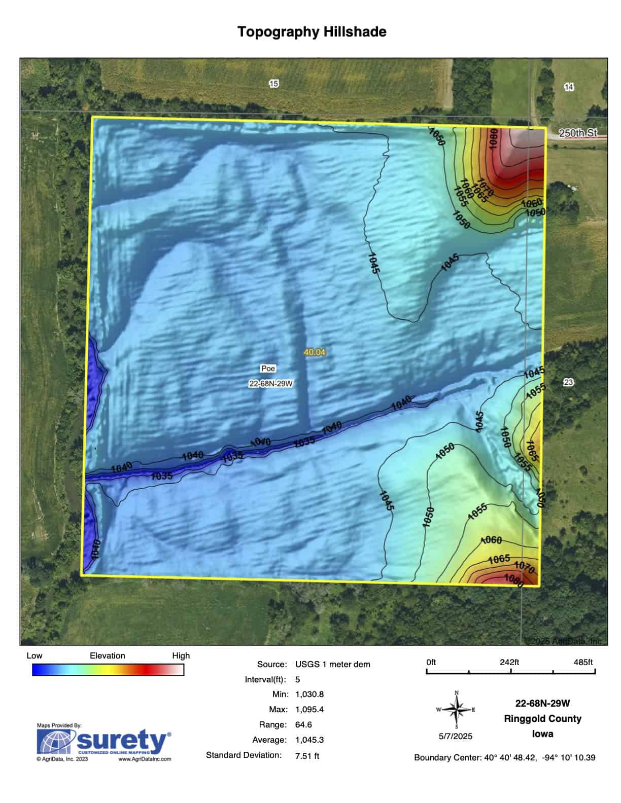 40-Acre Farm with Scenic Views, Ideal Homesite, and Prime Crop Ground