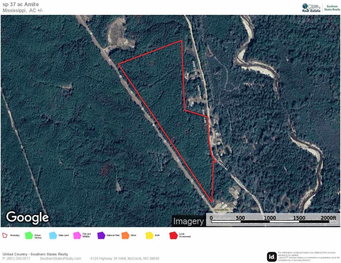 Hunting Property Homochitto Nat’l Forest Wilkinson Co MS