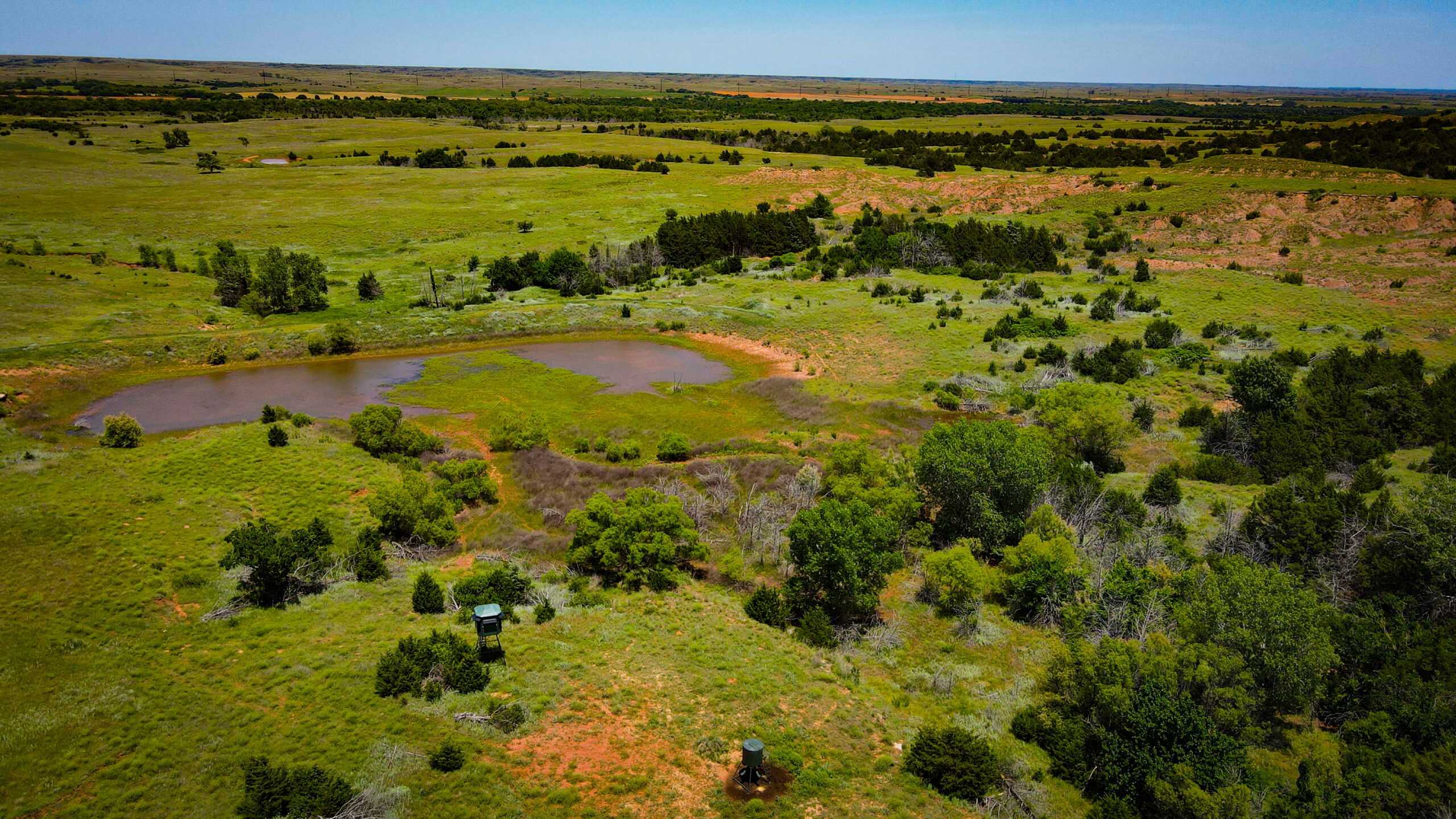 315± Acres | Barber County, KS | Trophy Whitetail Hunting | Red Hills Views