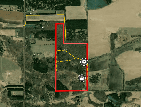 Secluded 66-Acre Hunting Paradise Portage, WI