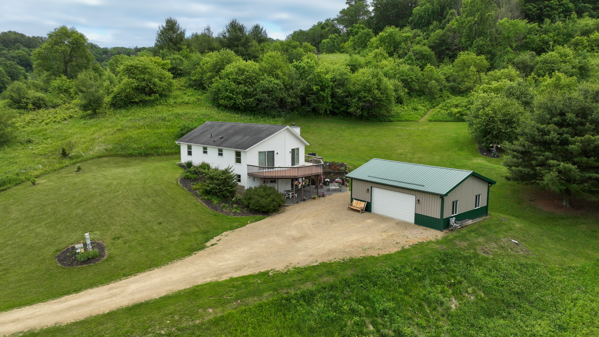 Scenic Country Home & Recreational Paradise Near Wildcat Mountain State Park – 21.78 Acres in Vernon County, WI