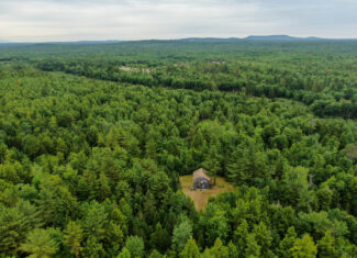 Off-Grid Maine Cabin for Sale | 26 Acres with Stream Frontage