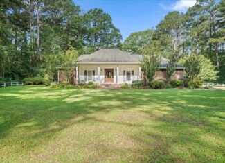 Brick Home for Sale in Amite County on 20 Acres of Land