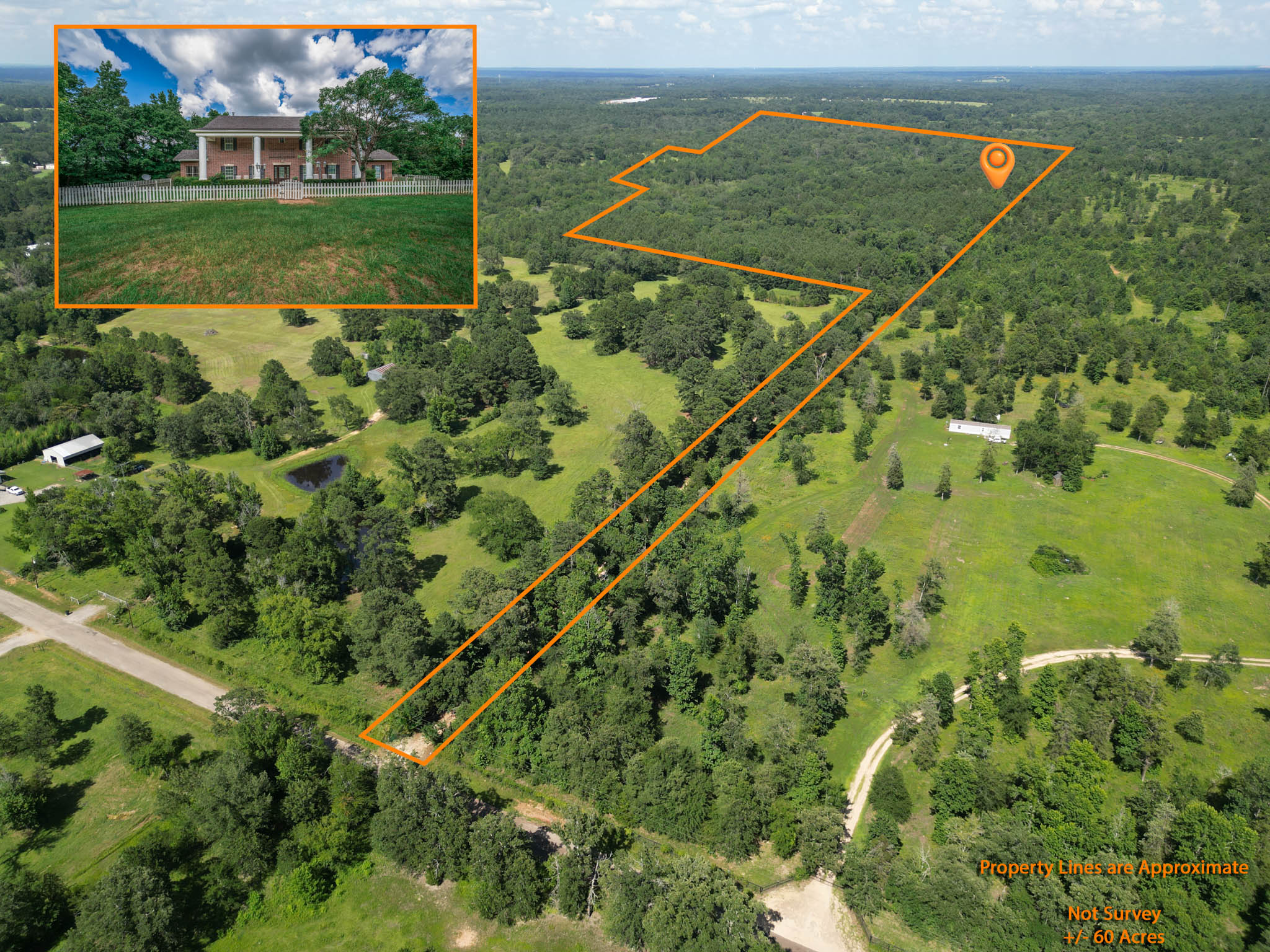 Gorgeous Acreage with Private Lake and Large House