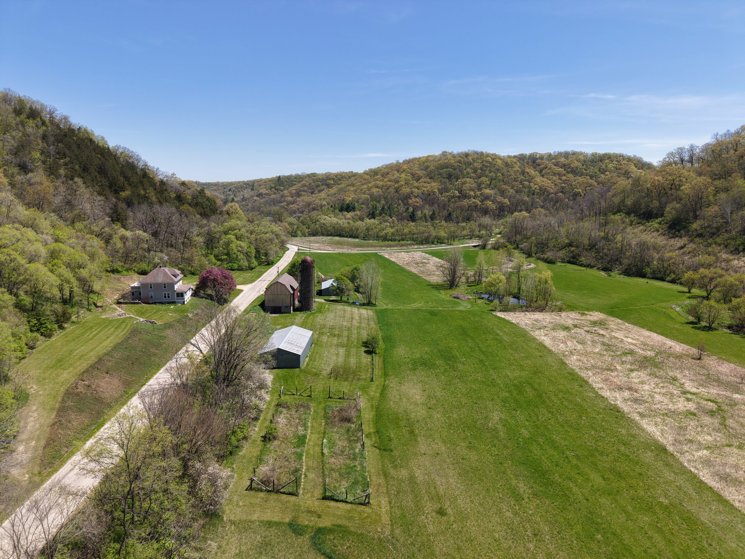 Country Home 100 Acres 1/4 Mile of Trout Stream In the Driftless Region