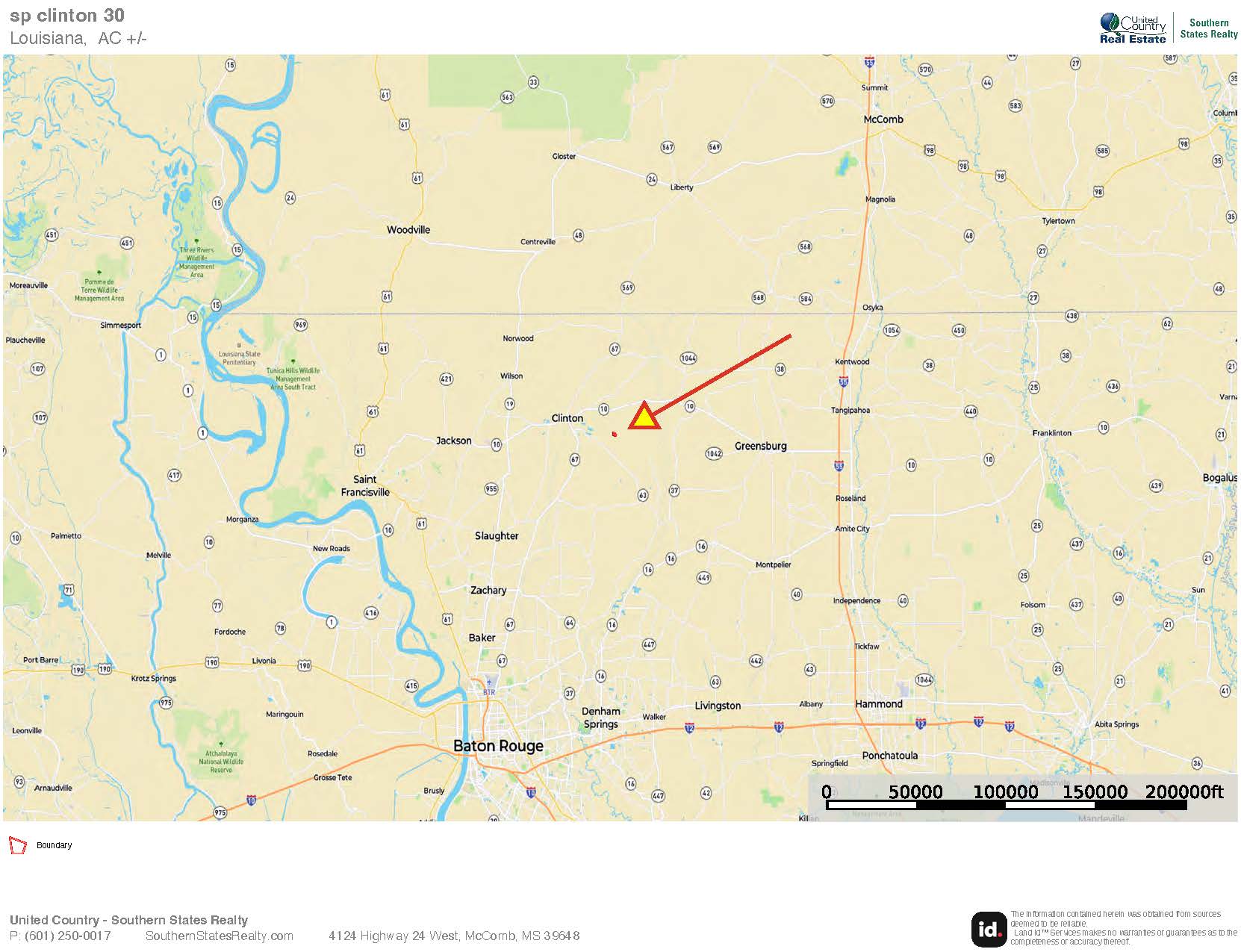 Clinton 30 Acres for Sale – Rural Land Near Baton Rouge, LA
