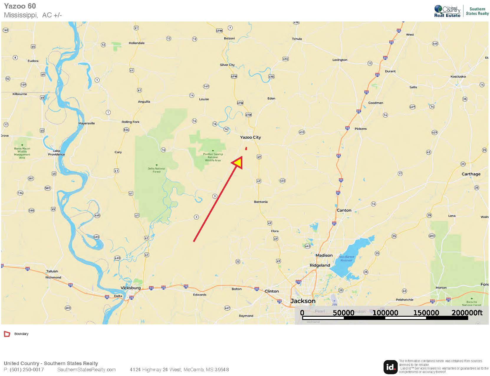 60 Acres For Sale In Yazoo County, MS