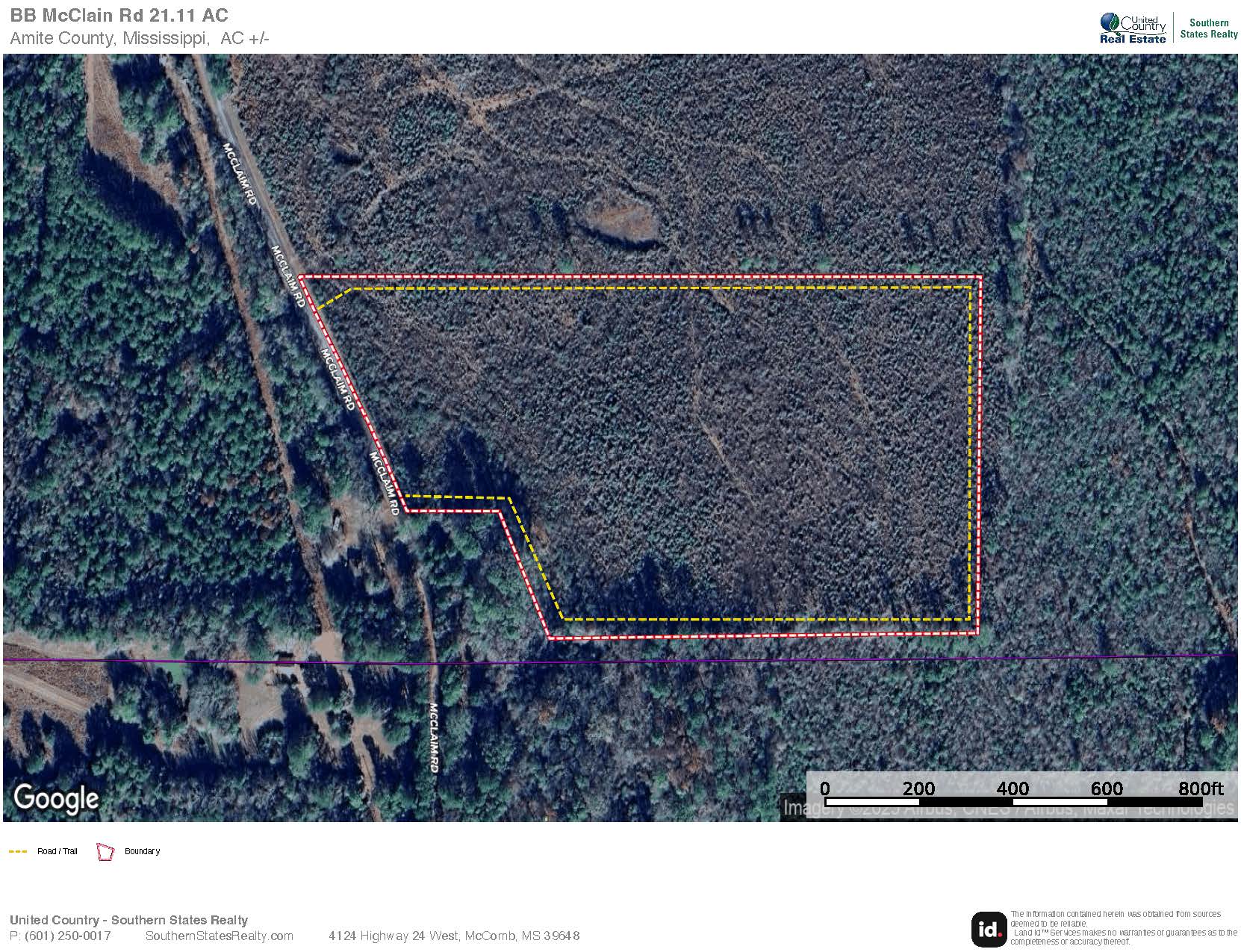 Small Hunting Tract FOR SALE in Amite County, MS