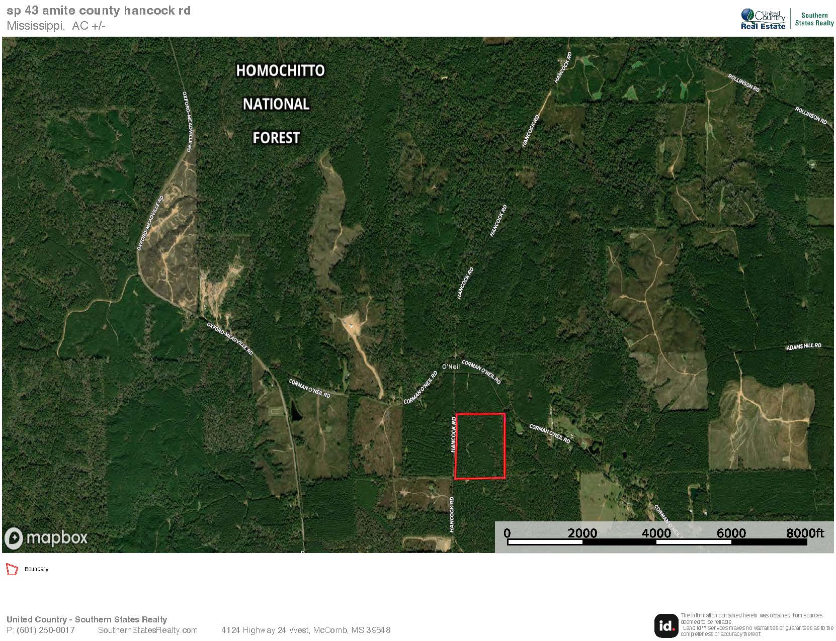 Hunting Land Near Homochitto National Forest, MS
