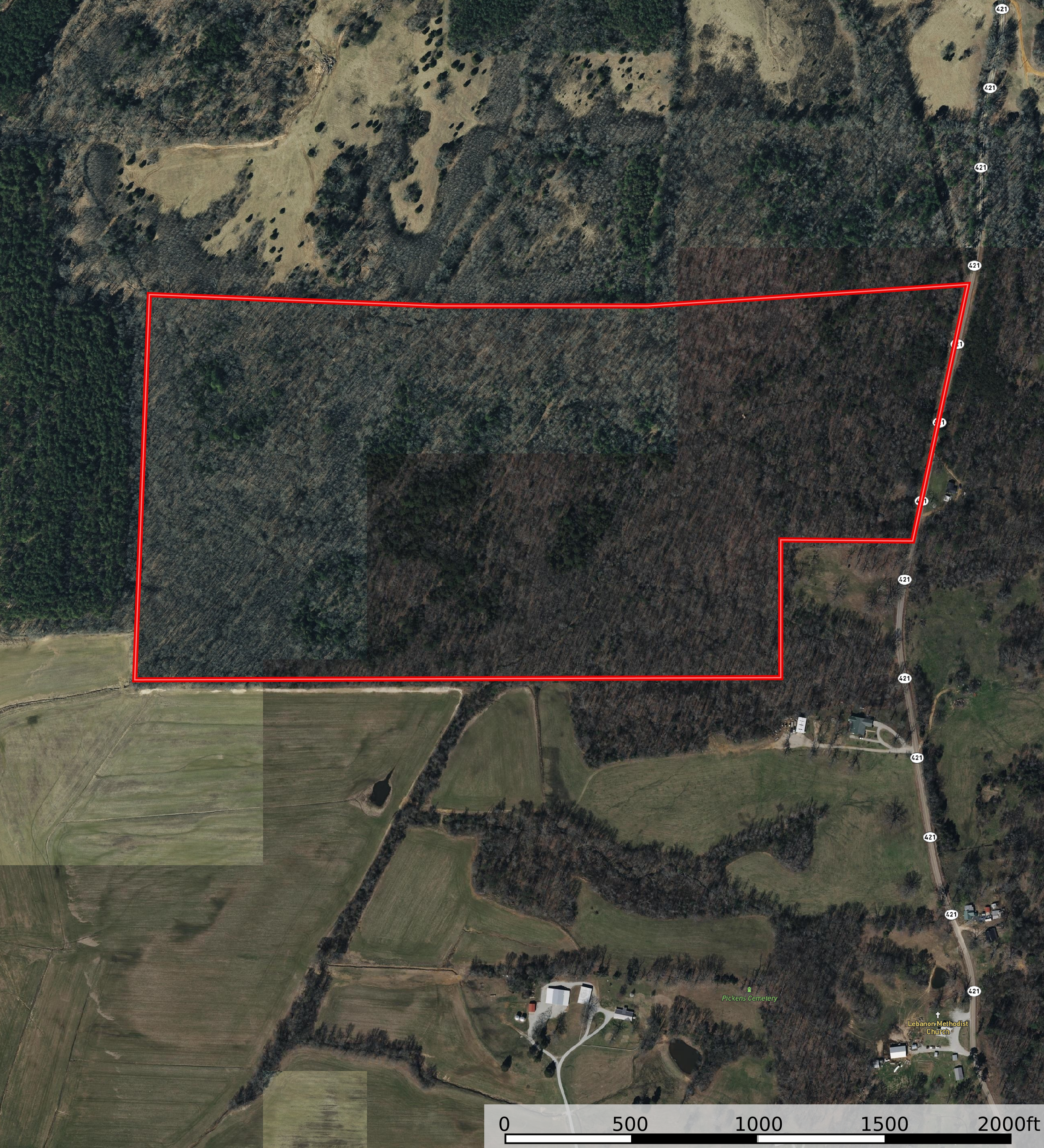 HUNTING LAND WITH SPRING / CREEK IN HARDIN COUNTY, 100 ACRES+/-