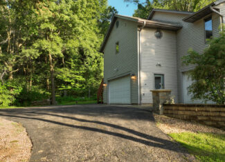 Country Home with Private Waterfall for Sale in Sauk County, Wisconsin