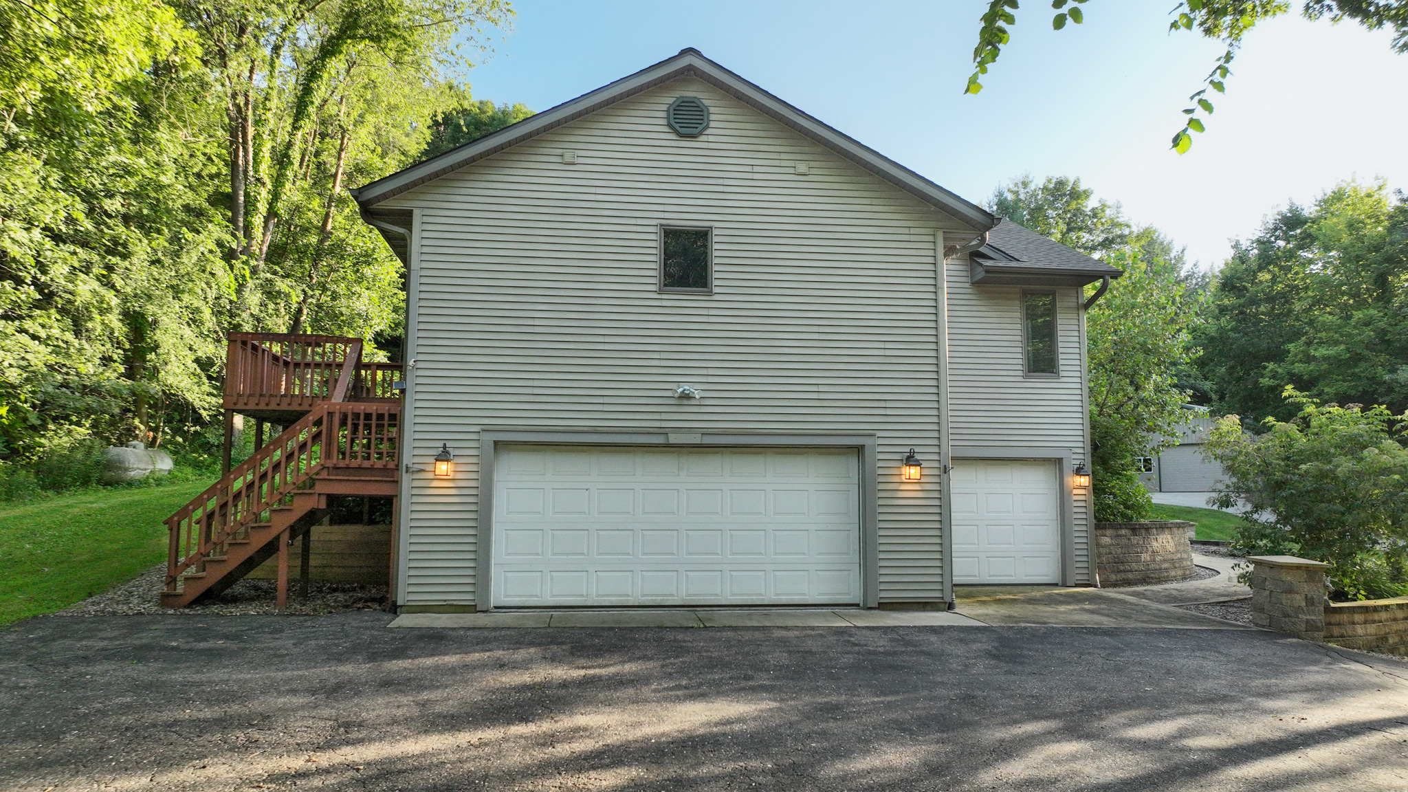 Country Home with Private Waterfall for Sale in Sauk County, Wisconsin
