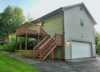 Country Home with Private Waterfall for Sale in Sauk County, Wisconsin