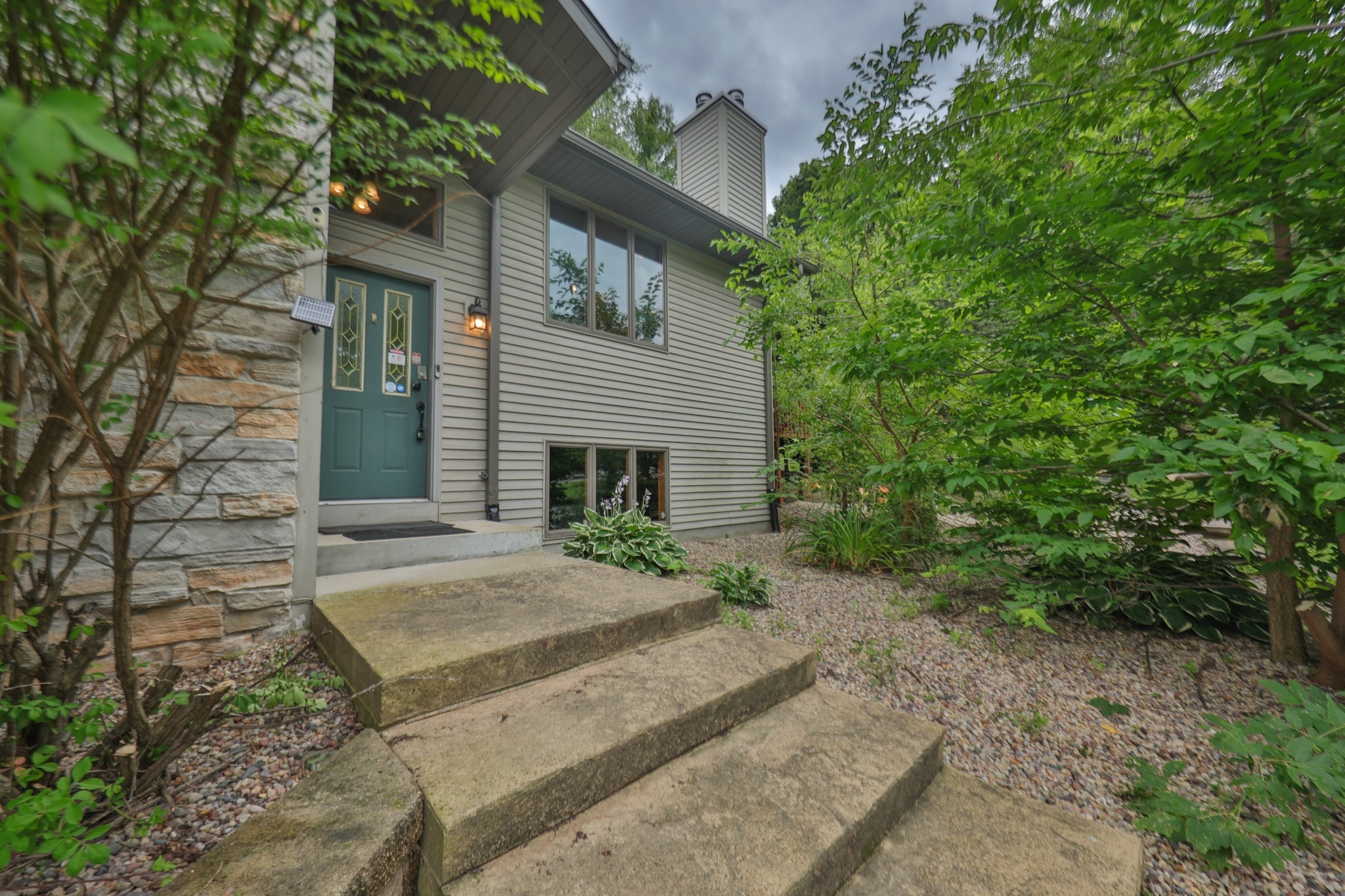 Country Home with Private Waterfall for Sale in Sauk County, Wisconsin