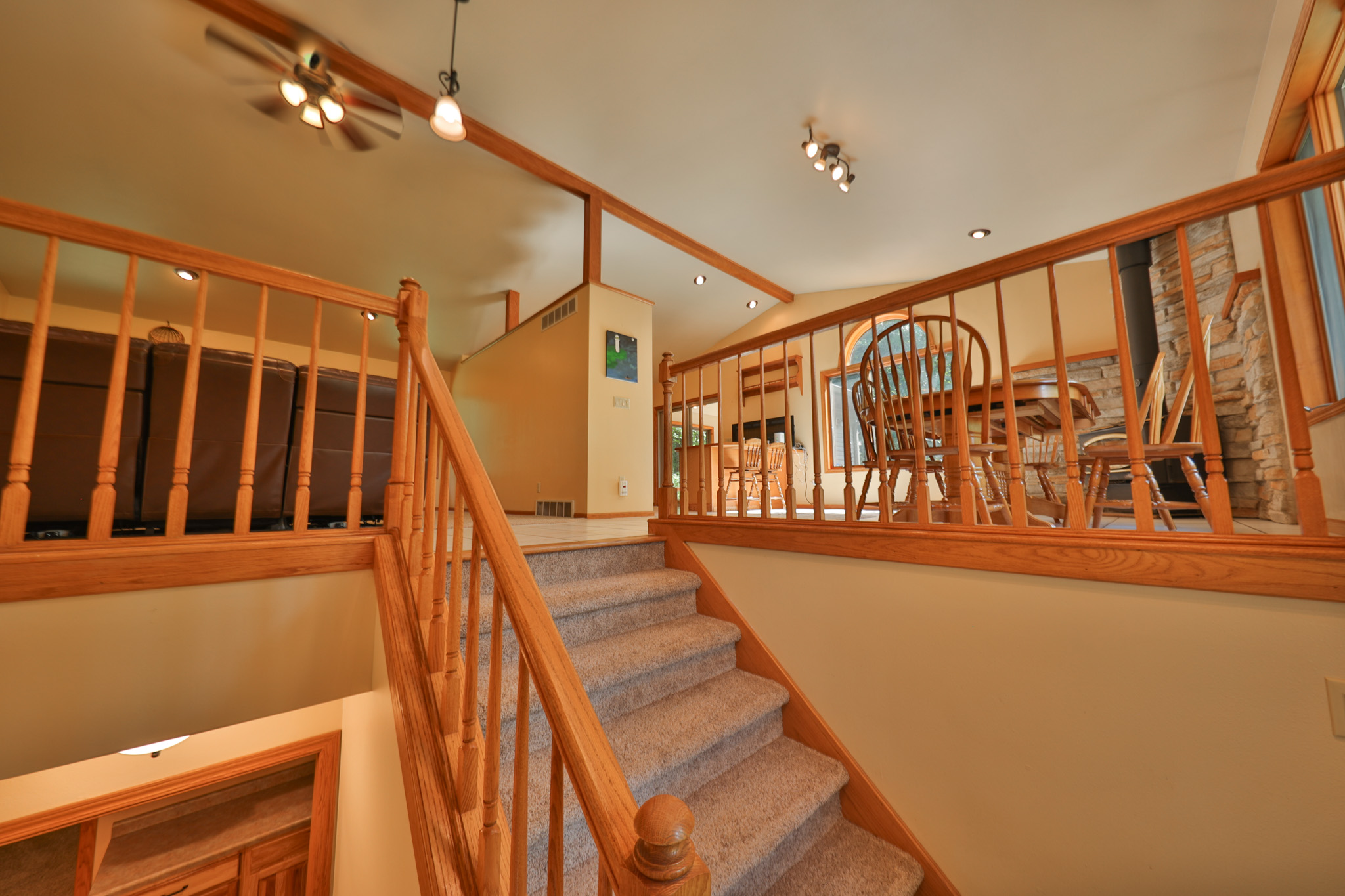 Country Home with Private Waterfall for Sale in Sauk County, Wisconsin