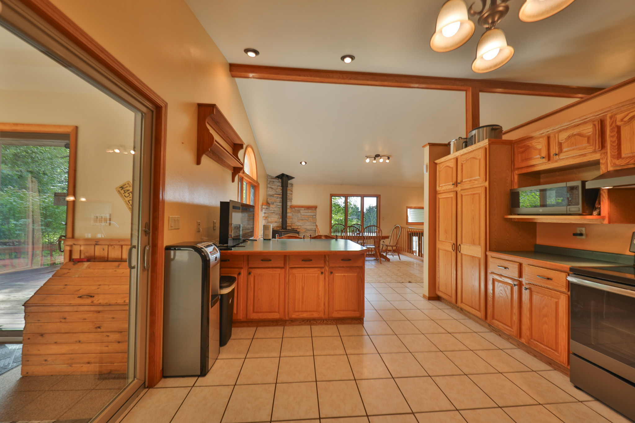 Country Home with Private Waterfall for Sale in Sauk County, Wisconsin