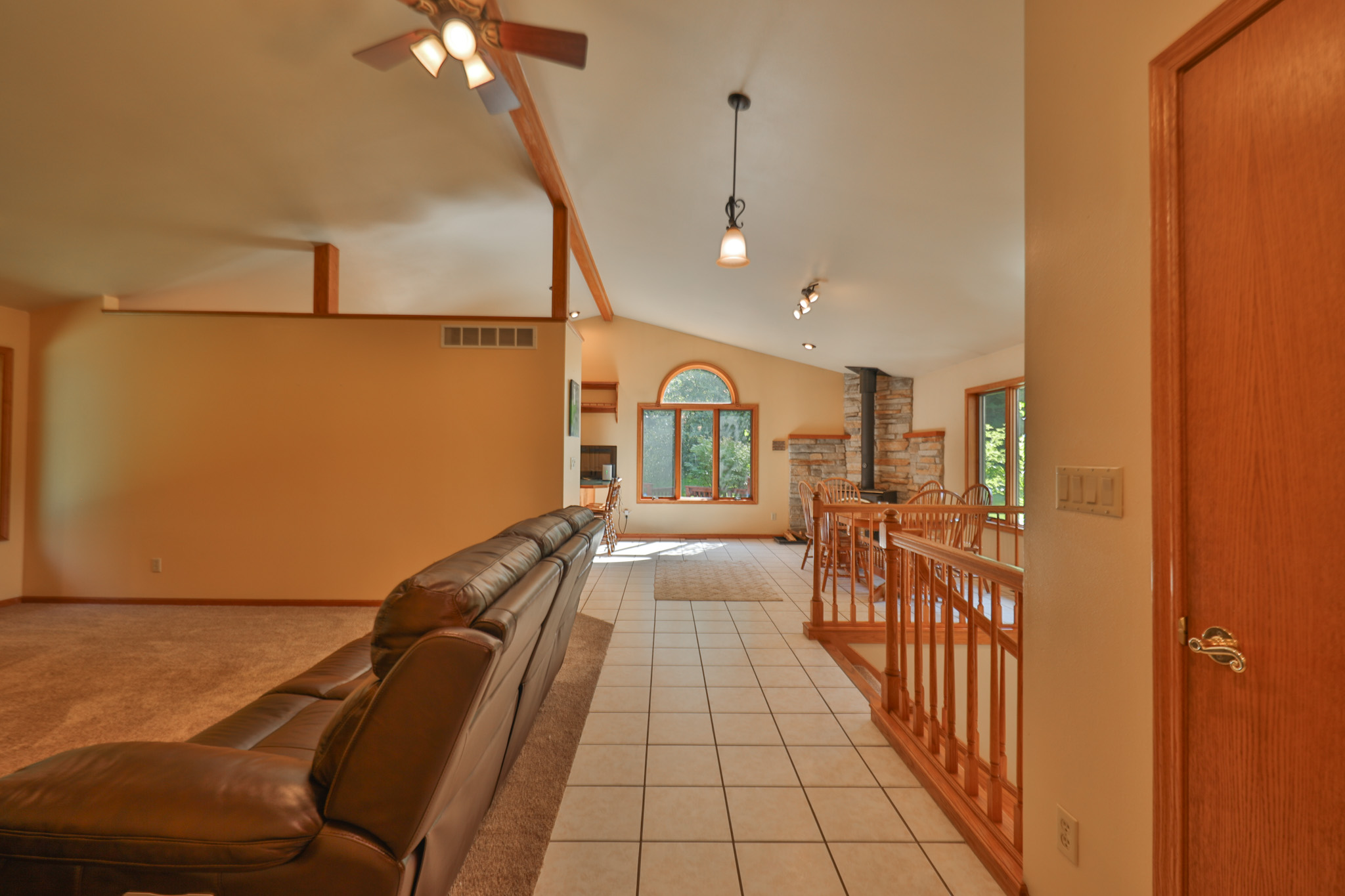 Country Home with Private Waterfall for Sale in Sauk County, Wisconsin