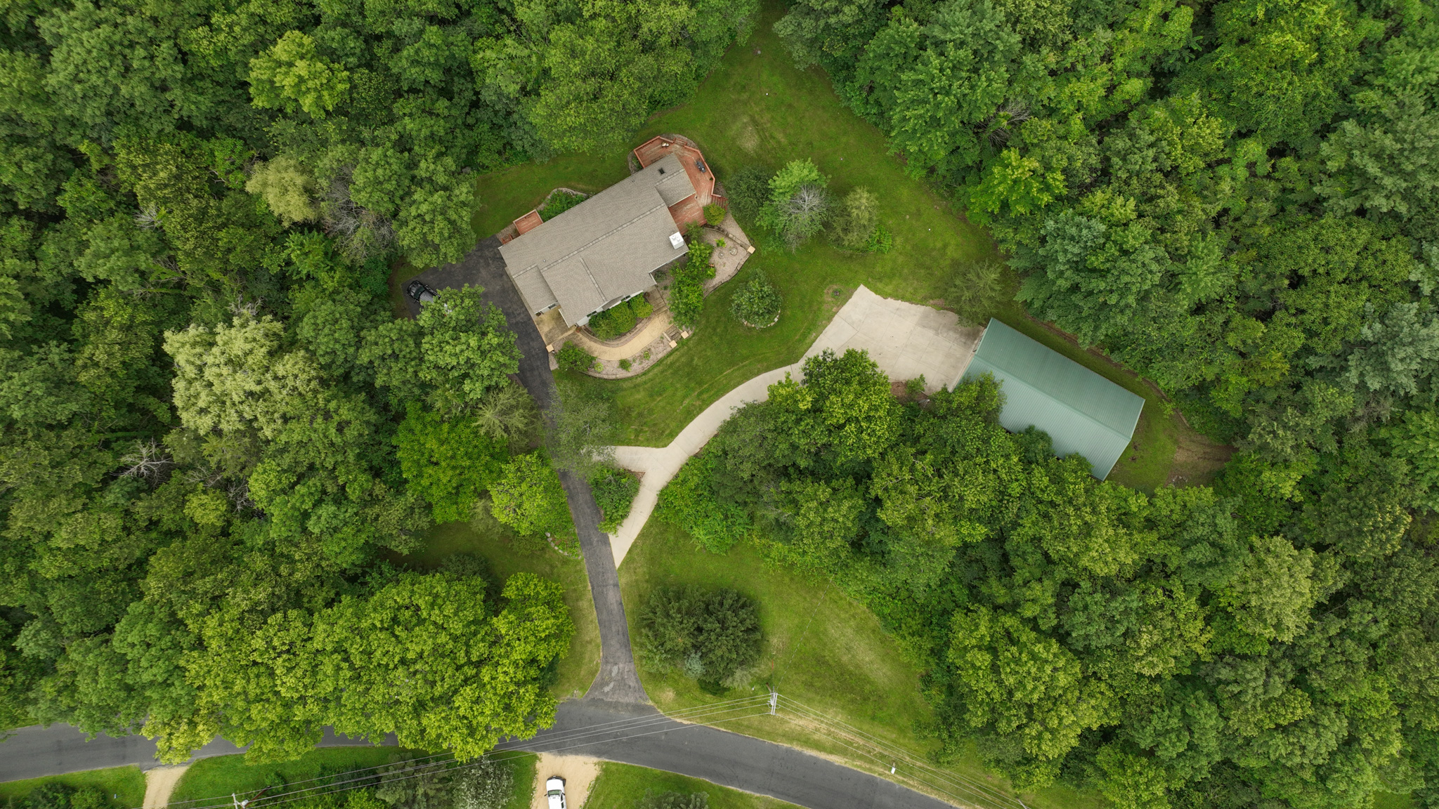 Country Home with Private Waterfall for Sale in Sauk County, Wisconsin