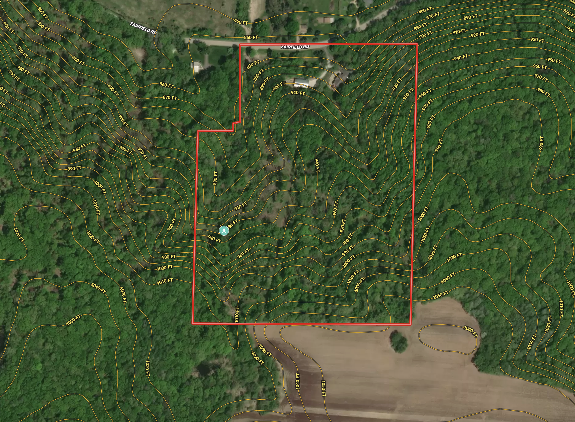 Country Home with Private Waterfall for Sale in Sauk County, Wisconsin