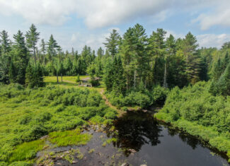Remote Maine Hunting Camp with Stream Frontage