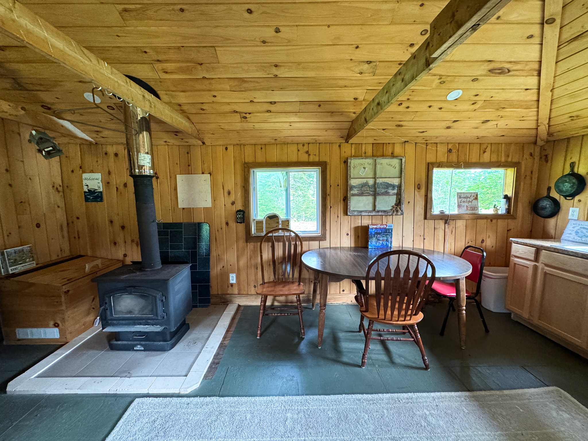 Remote Maine Hunting Camp with Stream Frontage