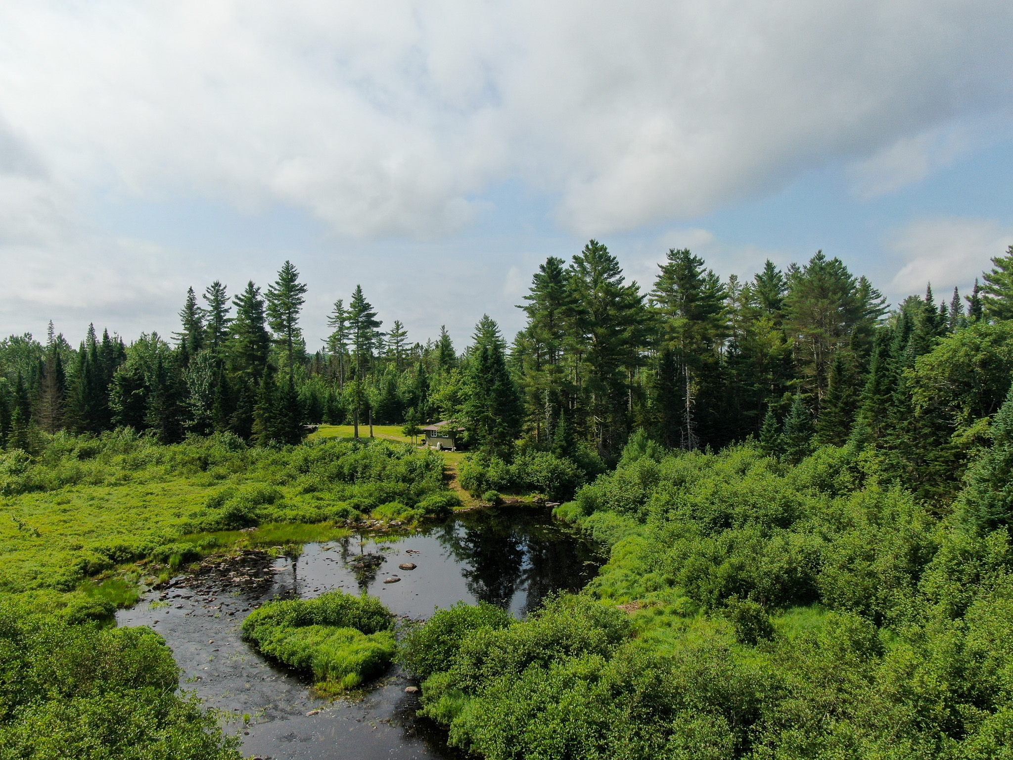 Remote Maine Hunting Camp with Stream Frontage
