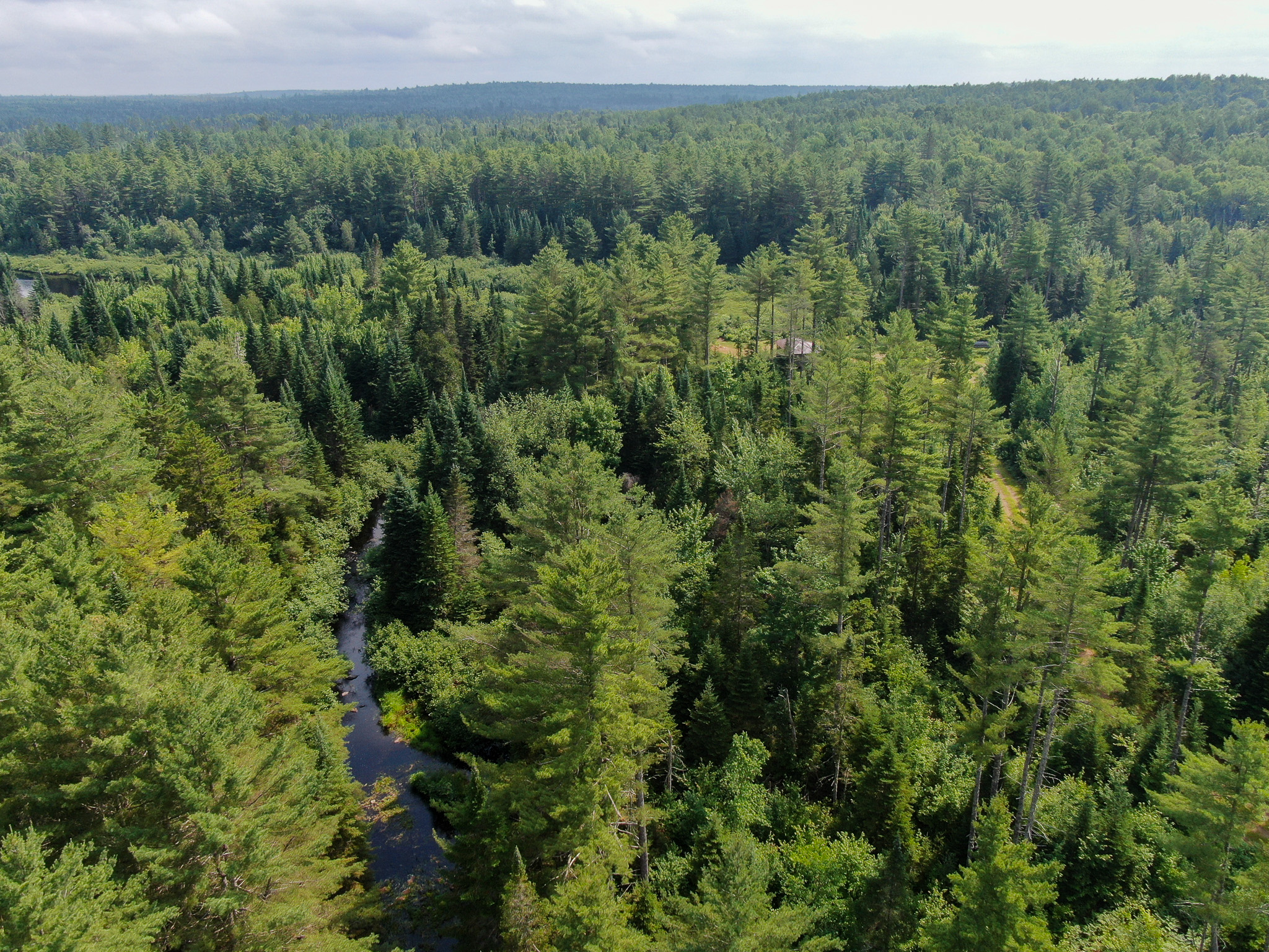 Remote Maine Hunting Camp with Stream Frontage