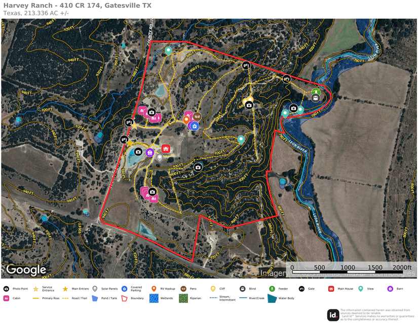 214±-Acre Luxury Texas Hill Country Ranch with 1,600′ Leon River Frontage near Gatesville