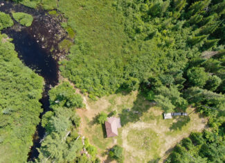 Remote Maine Hunting Camp with Stream Frontage